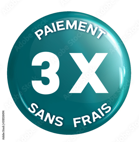 Icône Commerce en ligne - Paiement en 3 fois
