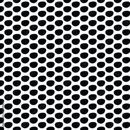 modern black polka dot vector design, seamless pattern illustration
