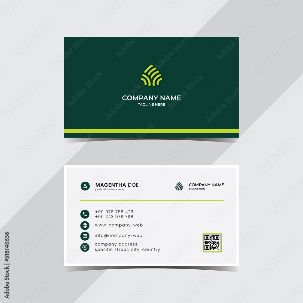Modern professional business card template Modern professional business card template