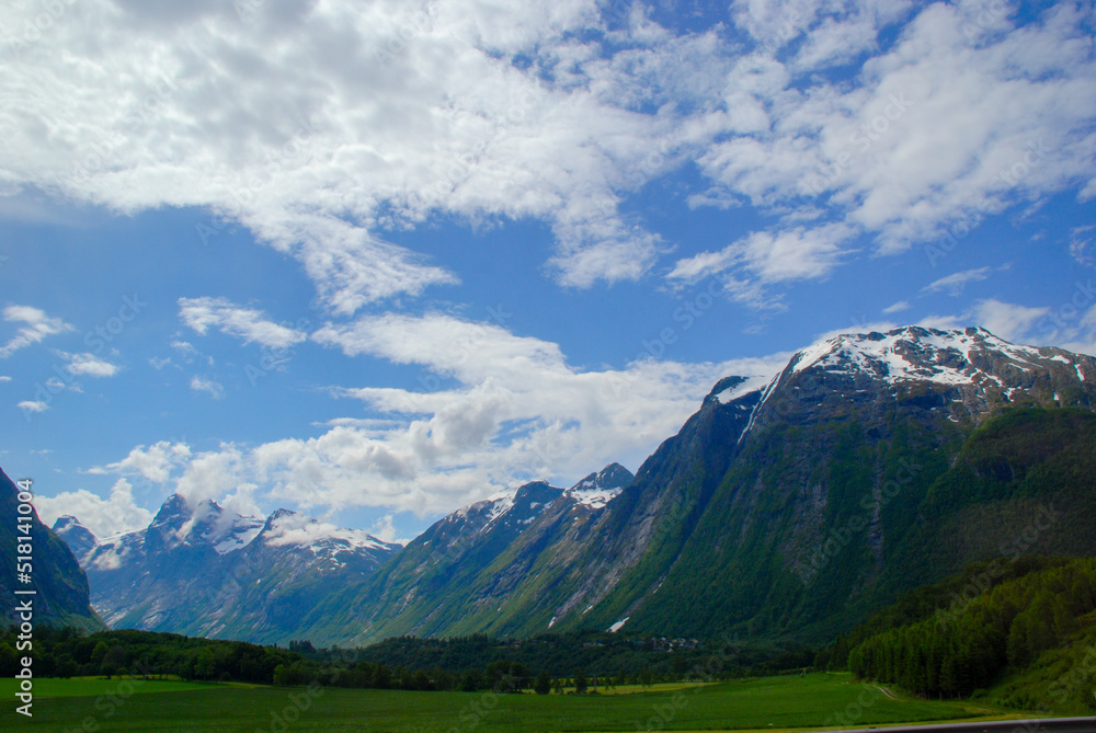 landscape with clouds near Andalsnes Norway