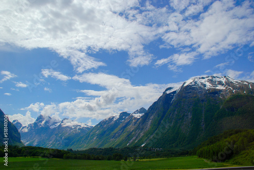 landscape with clouds near Andalsnes Norway