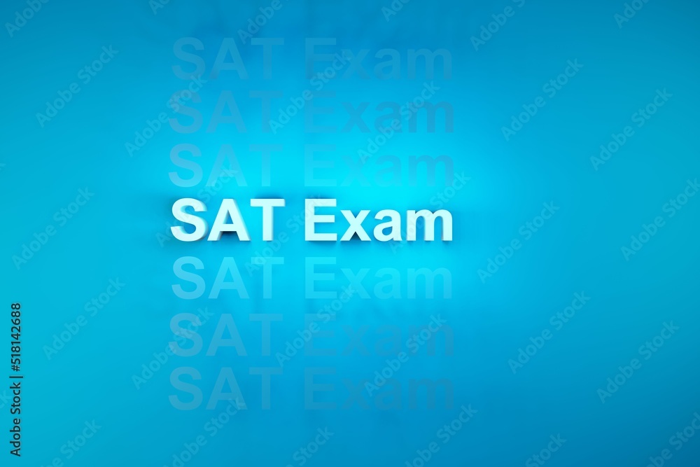 SAT Exam multiple text shadow effect background SAT Exam multiple text shadow effect background