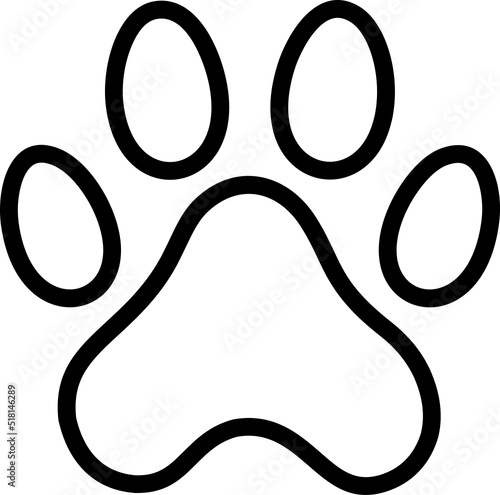 Dog Paw With Heart, EPS And SVG Files