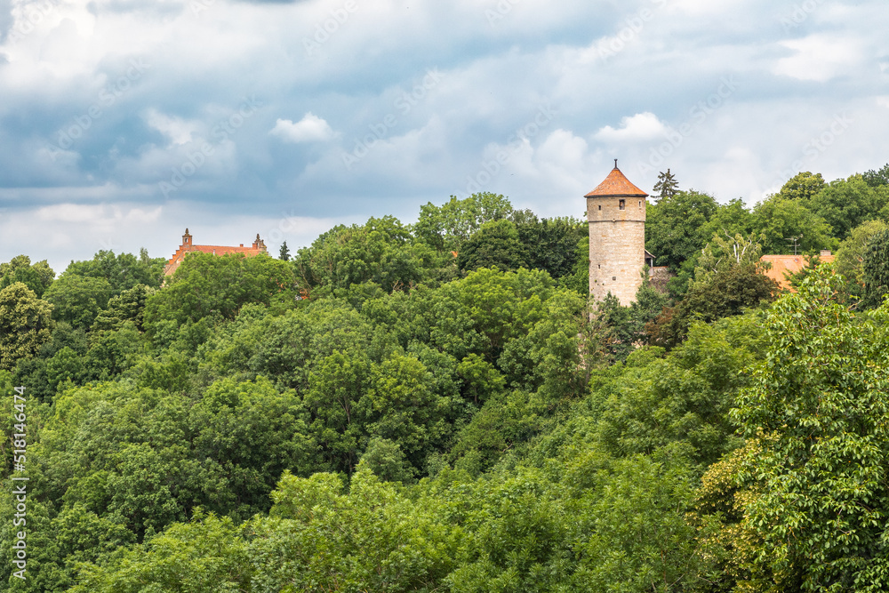 the medieval town of Rothenburg, Bavaria