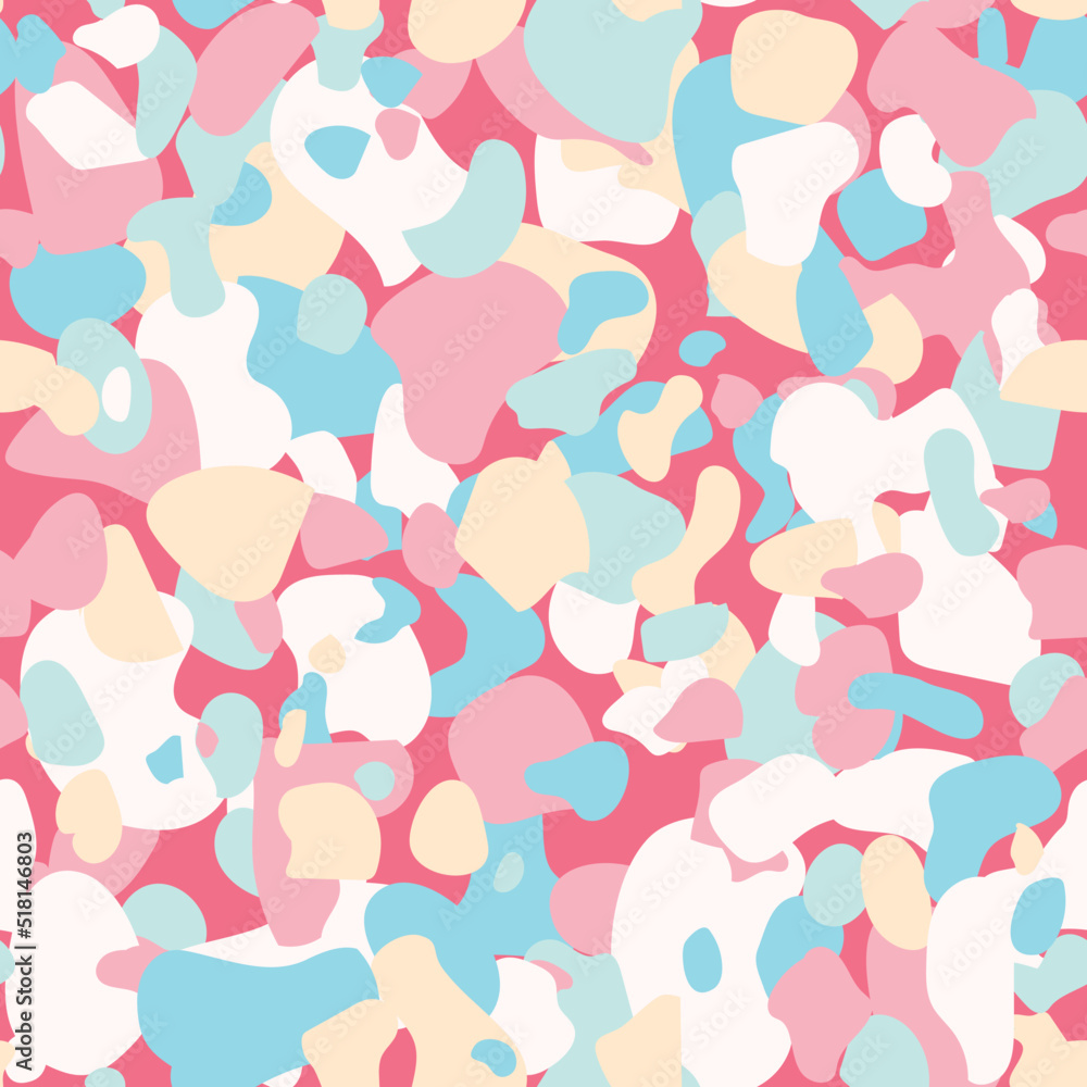 Blob seamless pattern. Vector seamless pattern with pebbles and stone. Pattern ideal for wrapping paper, wallpaper, terrazzo flooring Blob seamless pattern. Vector seamless pattern with pebbles and stone. Pattern ideal for wrapping paper, wallpaper, terrazzo flooring