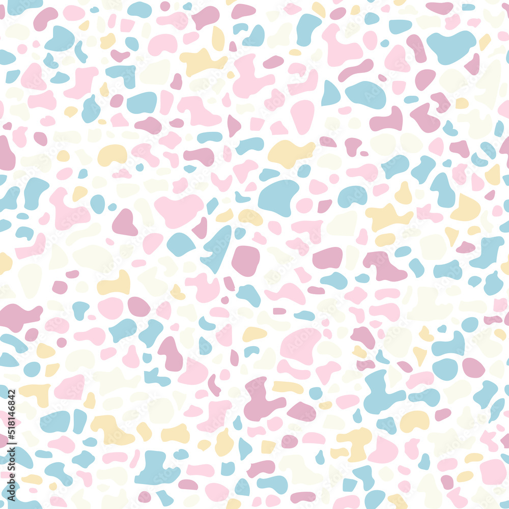 Terrazzo seamless pattern. Vector seamless pattern with pebbles and stone. Pattern ideal for wrapping paper, wallpaper, terrazzo flooring Terrazzo seamless pattern. Vector seamless pattern with pebbles and stone. Pattern ideal for wrapping paper, wallpaper, terrazzo flooring