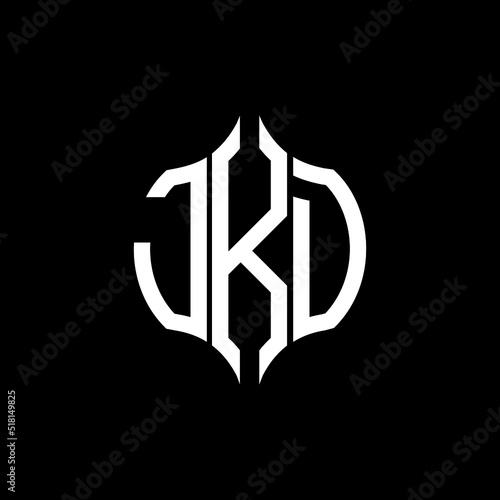 JKD letter logo. JKD best black background vector image. JKD Monogram logo design for entrepreneur and business.
 photo