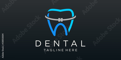 dental clinic logo vector design