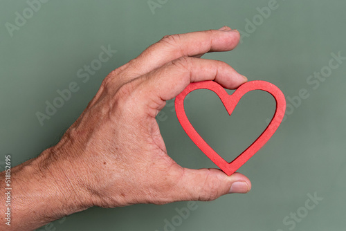 hand holding a heart shape