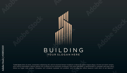 construction logo design template. building Abstract For Logo Design Inspiration.