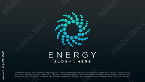 Energy logo designs vector, solar Sun power logo