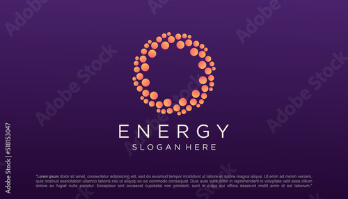 Solar Energy logo designs vector, Sun power logo