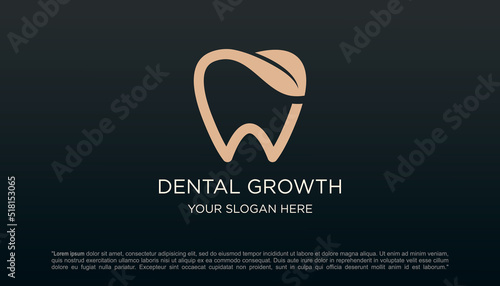 Nature Dental Logo Template Design Vector