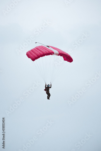 a red parachute 