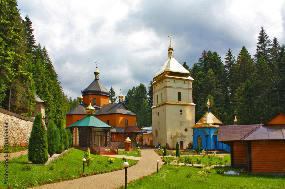Monastery in Manyava village, Ivano-Frankivsk Region, Ukraine	
