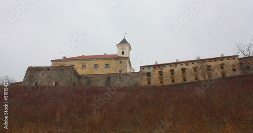 View of Palanok Castle or Mukachevo Castle, Ukraine 