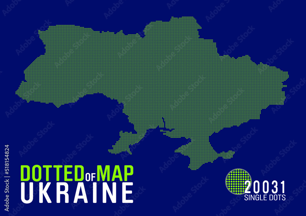 dotted map of ukraine