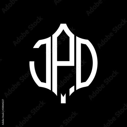 JPO letter logo. JPO best black background vector image. JPO Monogram logo design for entrepreneur and business.
 photo