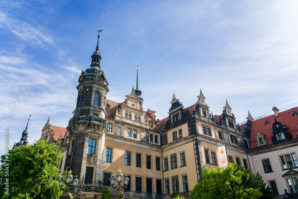 The Dresden castle in the old town The Dresden castle in the old town