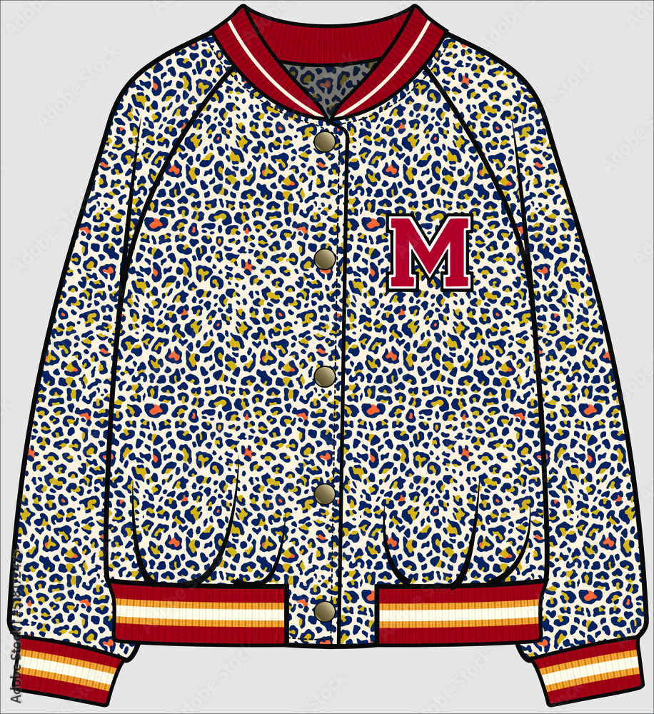 Colourful varsity jacket Clearance