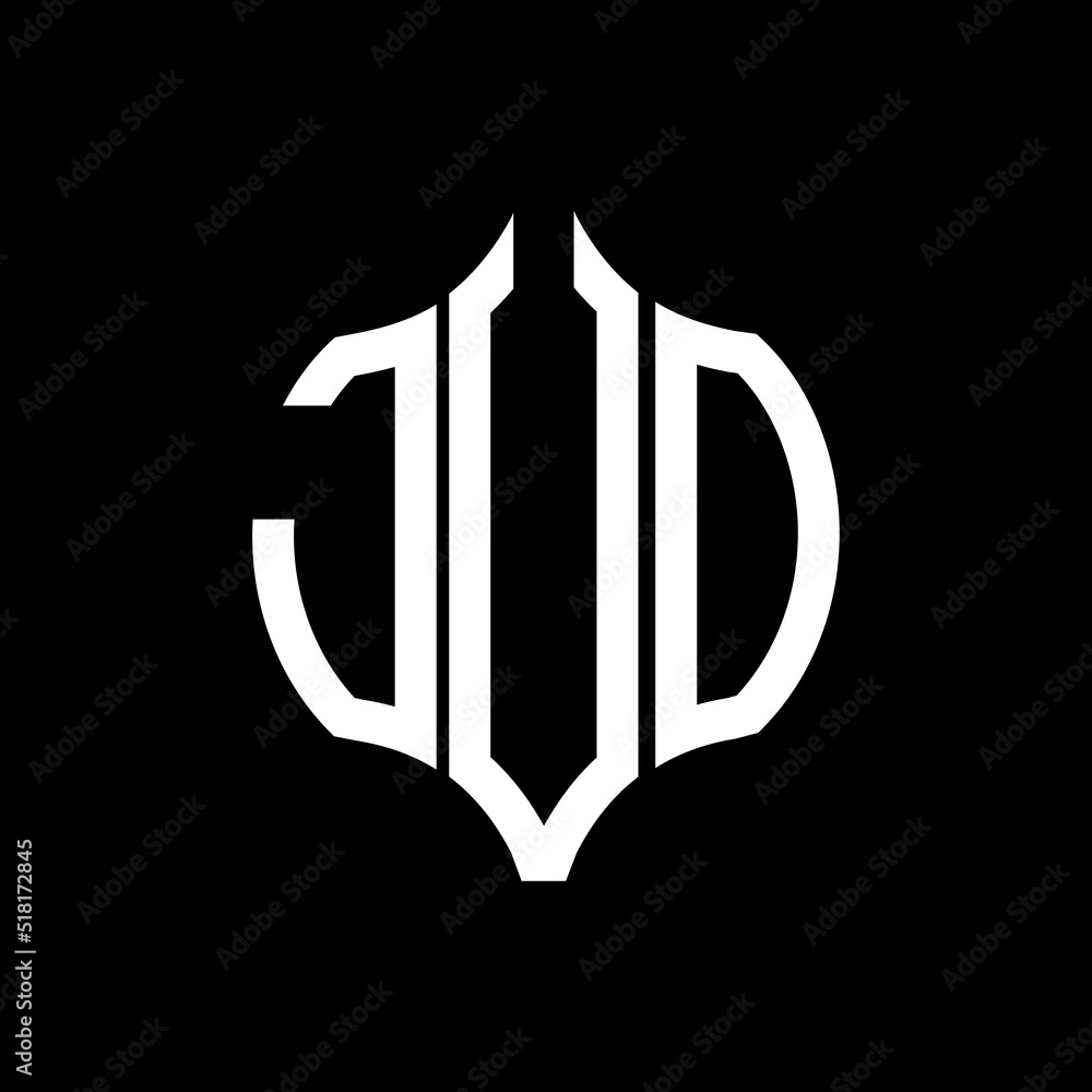 JVO letter logo. JVO best black background vector image. JVO Monogram ...