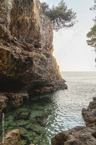 Unusually beautiful landscape in the gorges of the Mediterranean Sea