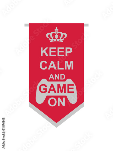 Banner Keep Calm Game 