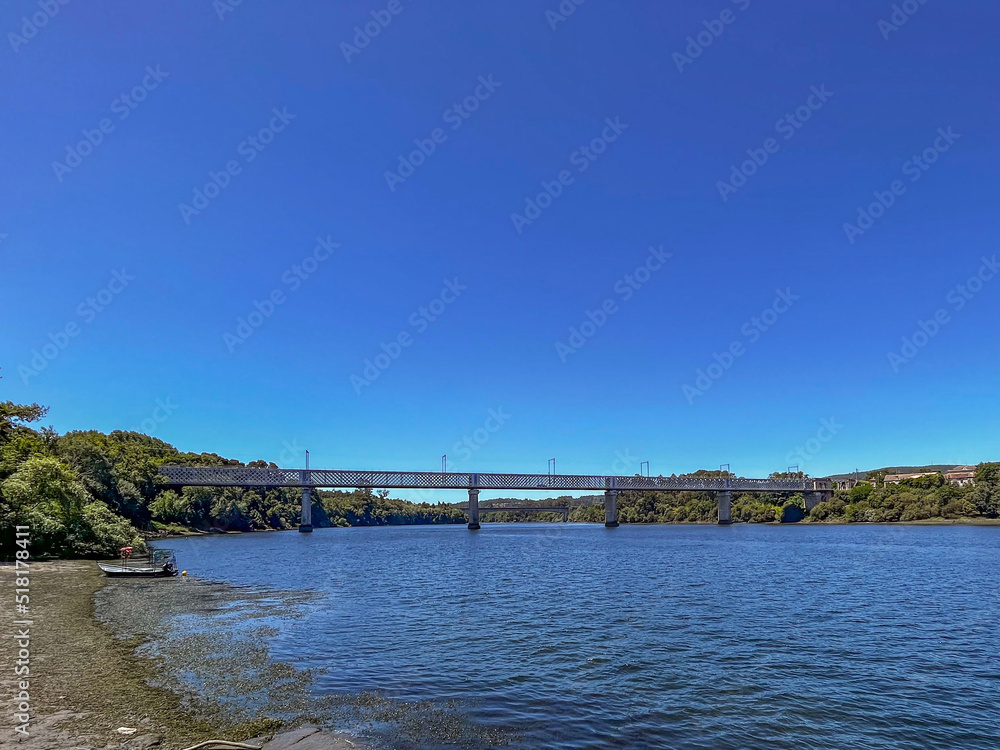 Ponte Internacional Tui-Valença sobre el Rio Miño entre España y Portugal 