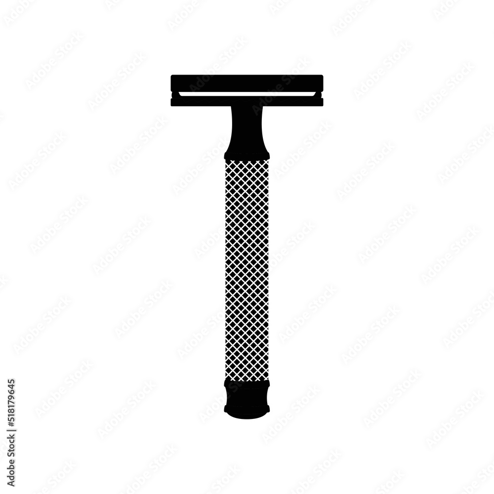 Disposable Razor Black and White Icon Design Element on Isolated White Background Disposable Razor Black and White Icon Design Element on Isolated White Background
