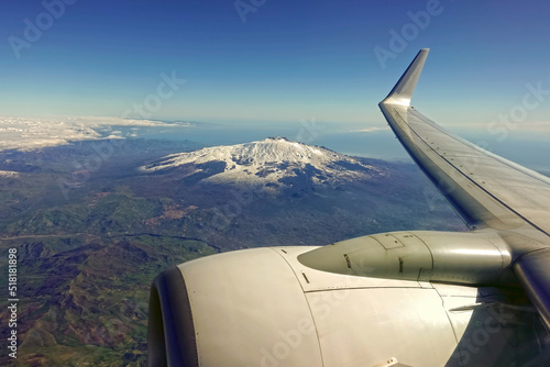 vista aerea dell'Etna