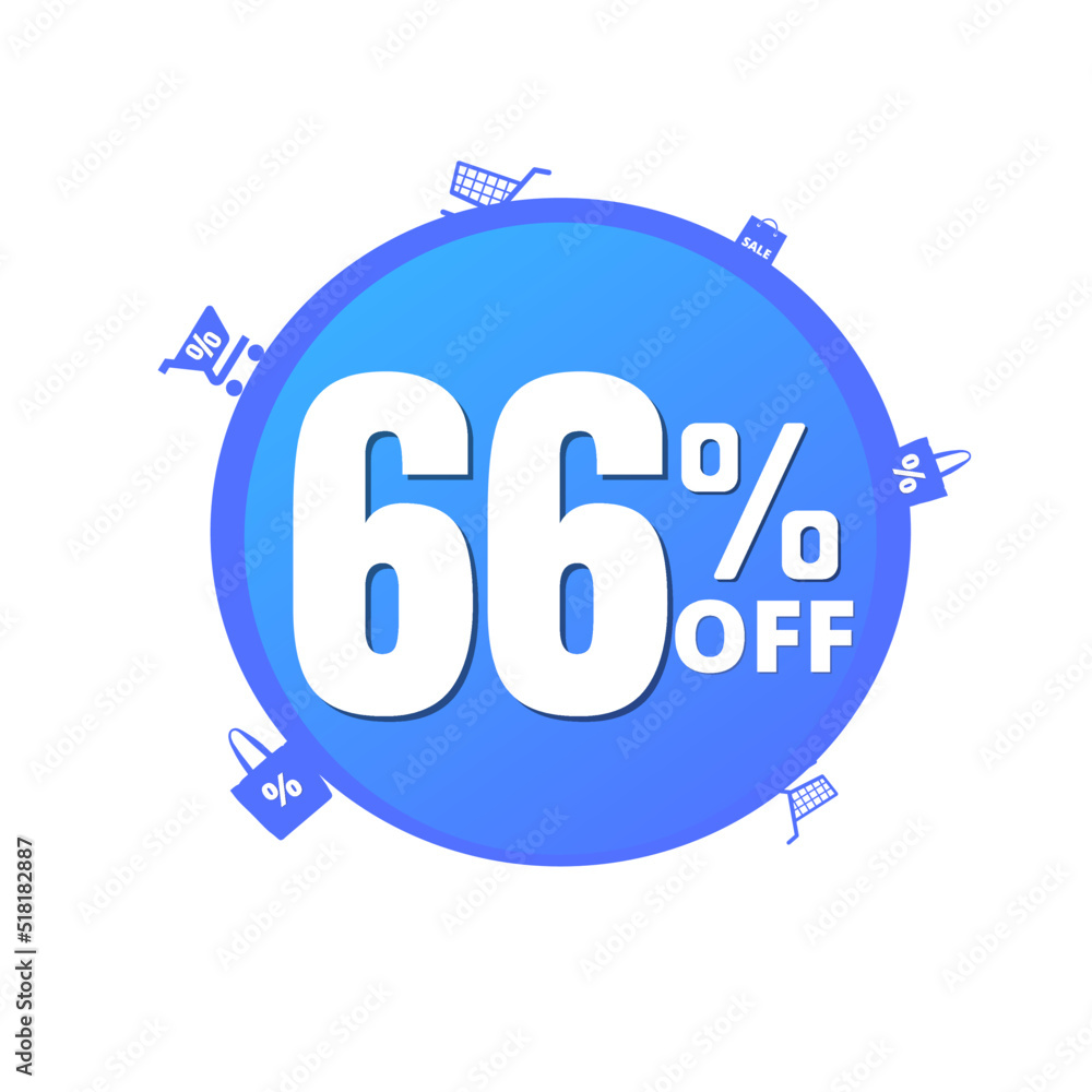 66% off, percent offer, design banner blue mega discount, vector illustration, super sale and icons market, Sixty six 66% off, percent offer, design banner blue mega discount, vector illustration, super sale and icons market, Sixty six