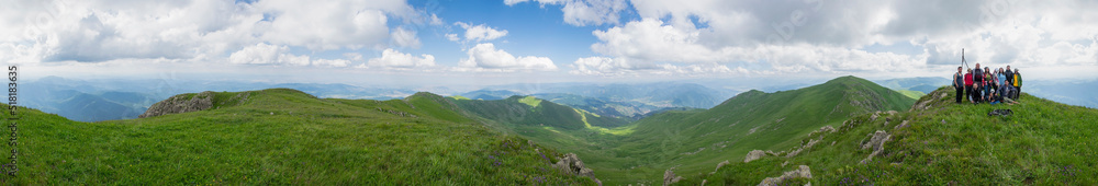 panorama of the beautiful mountain