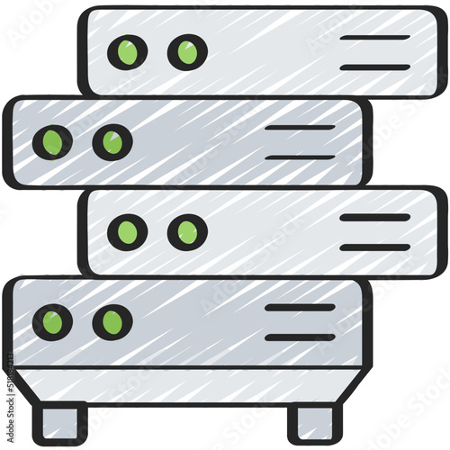 Unorganised Data Icon