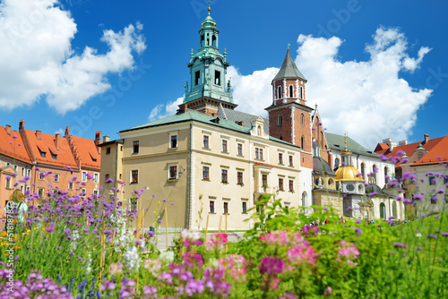 The Wawel Royal Castle, a castle residency located in central Krakow, Poland