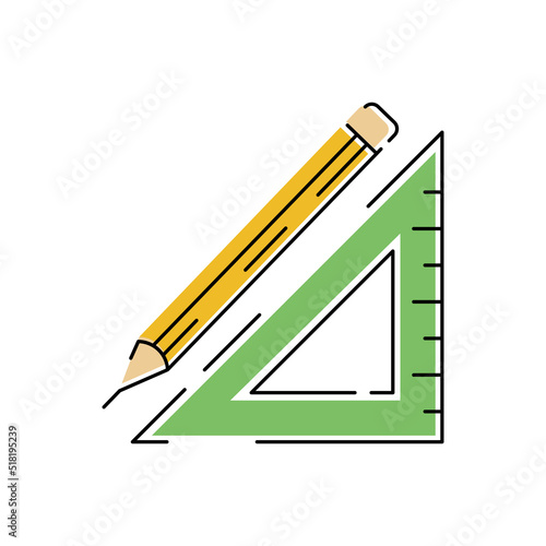 Line symbol - Pen and ruler