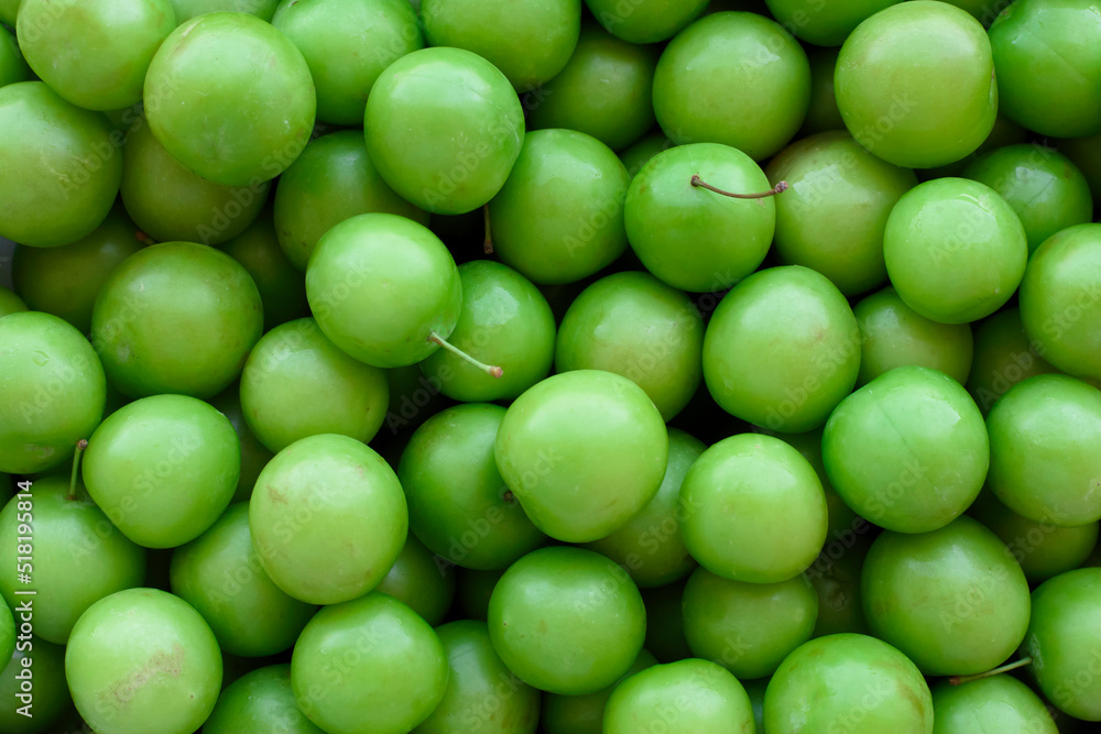 background fruit image created with green plum background fruit image created with green plum