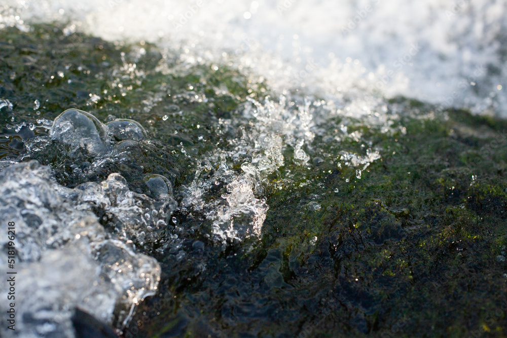 Flowing Bubbling Water Flowing Bubbling Water