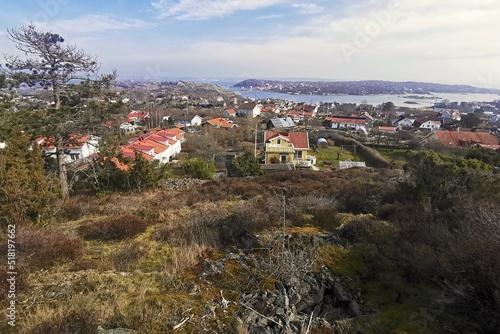 view of the inhabited part of Branno island