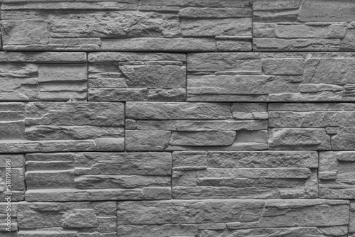Grey Hard Rough Stone Tile Wall Texture Background