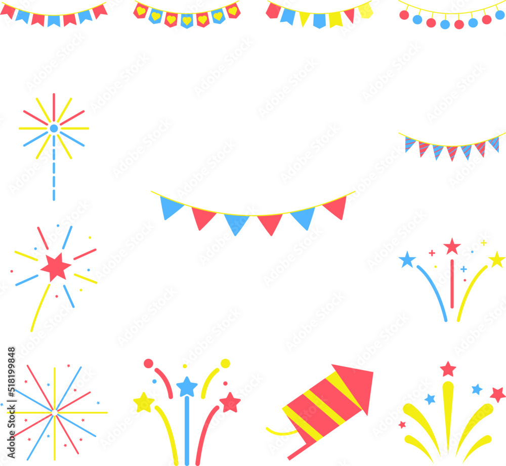 Obraz premium garlands, party flags colored icon in a collection with other items