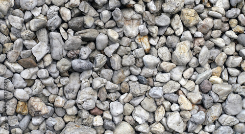 Small stones that can be used as a background or texture