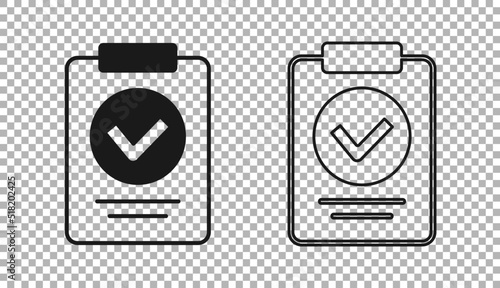 Black Medical prescription icon isolated on transparent background. Rx form. Recipe medical. Pharmacy or medicine symbol. Vector