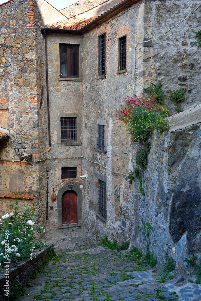 the medieval old town of Bolsena Viterbo Italy the medieval old town of Bolsena Viterbo Italy