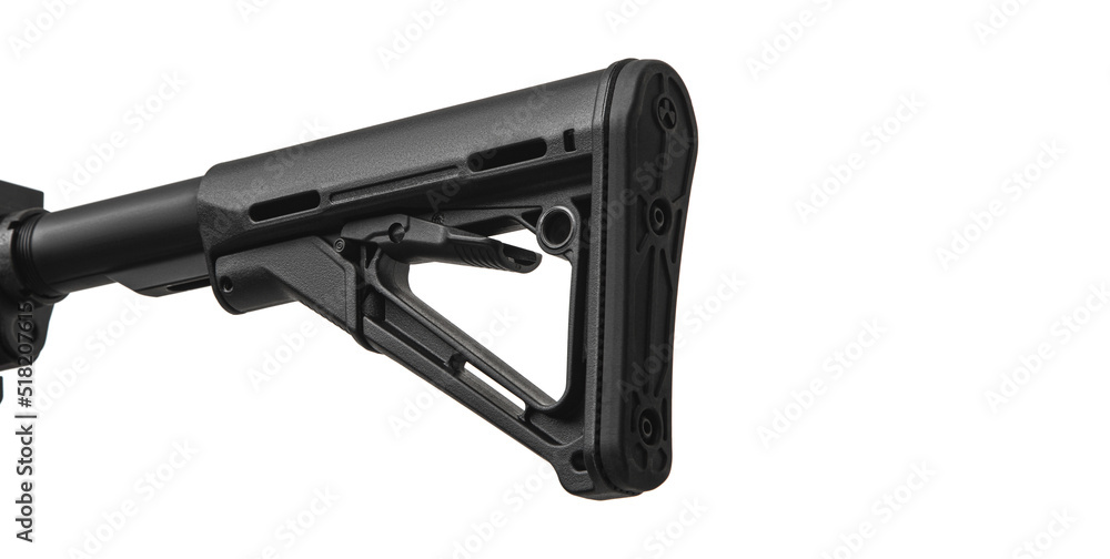 Modern automatic rifle isolated on white background. Weapons for police, special forces and the army. Automatic carbine. Assault rifle on white. Modern automatic rifle isolated on white background. Weapons for police, special forces and the army. Automatic carbine. Assault rifle on white.