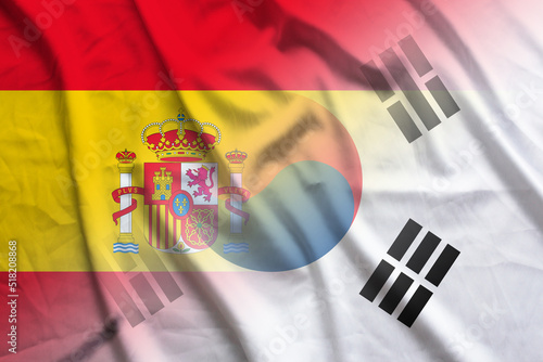 Spain and South Korea government flag transborder negotiation KOR ESP