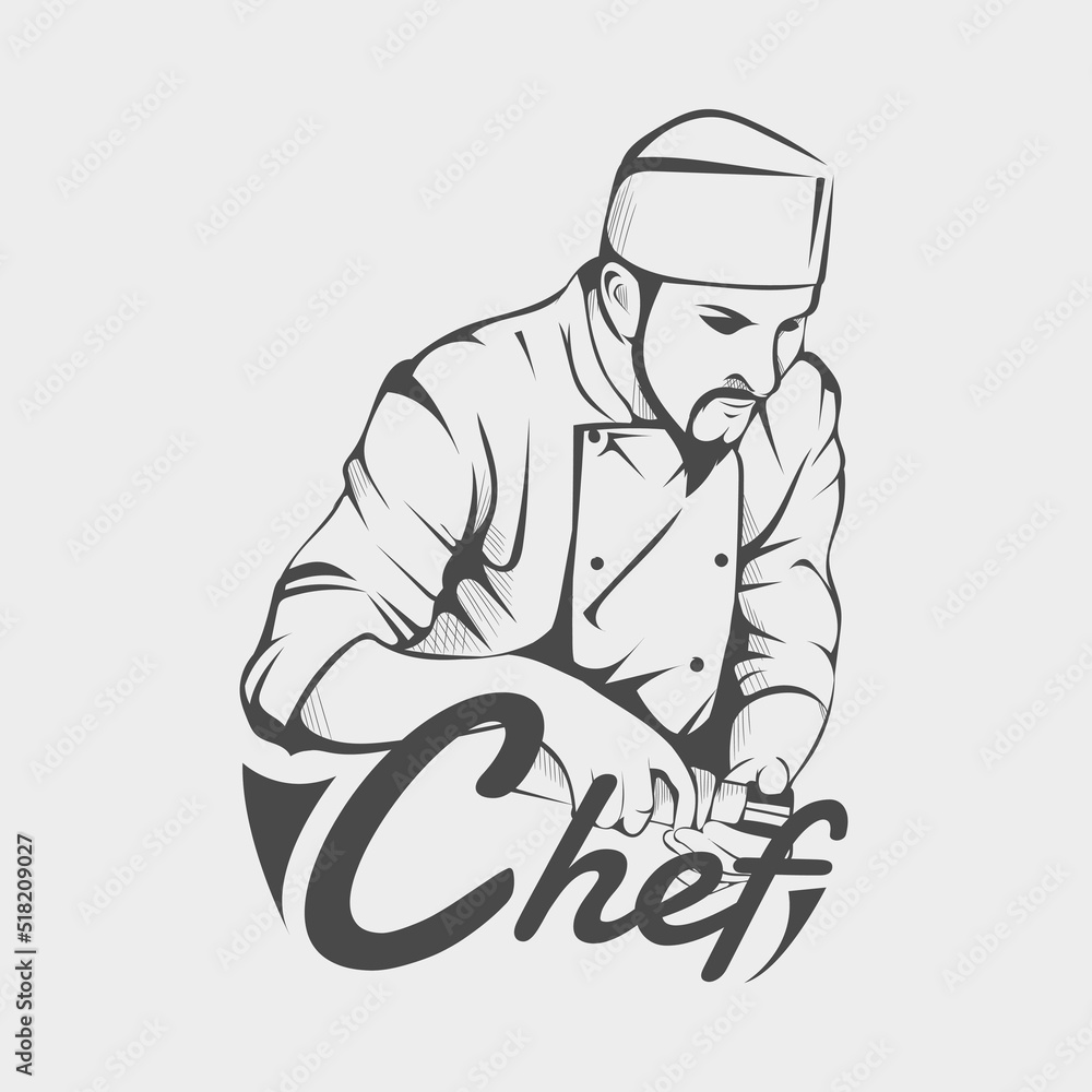 chef design isolated on white background chef design isolated on white background