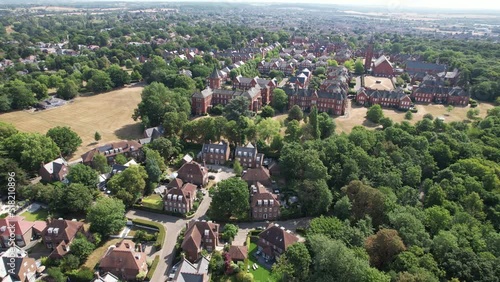 Repton Park Woodford Green East London UK drone aerial view photo