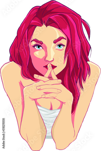 beautiful red haired woman 