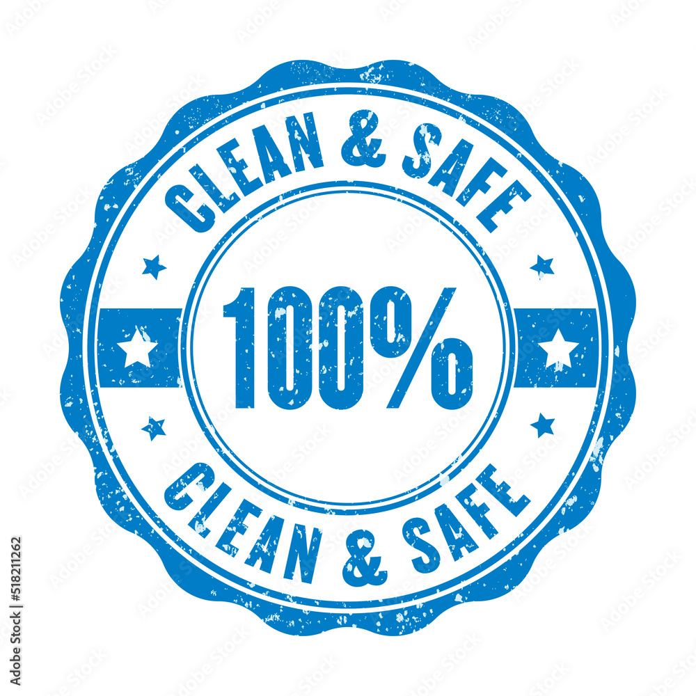 Clean and safe vector stamp isolated on white background Clean and safe vector stamp isolated on white background