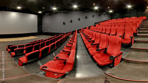 Empty Movie Theatre  Seating & Screen photo